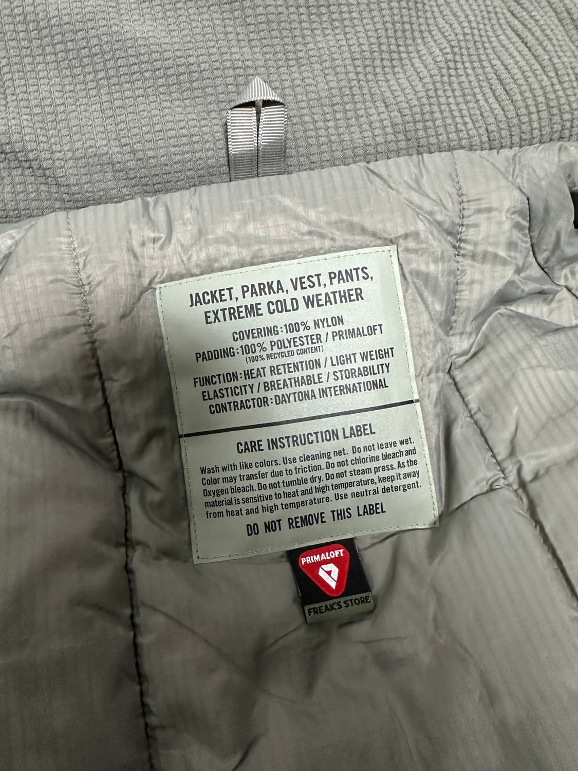 프릭스스토어 프리마로프트 레벨7 파카 올리브 상품이미지5