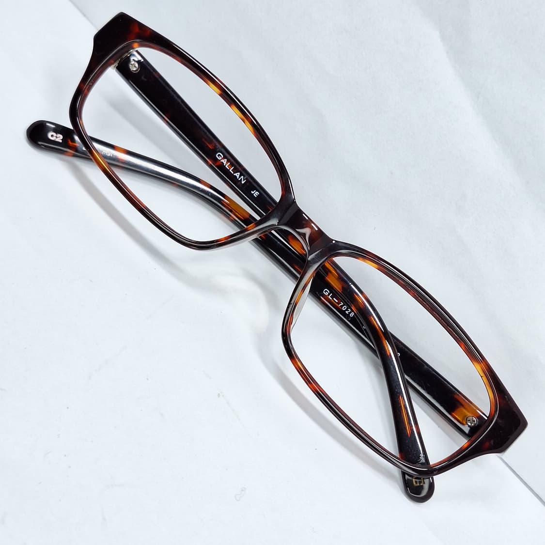 GALLAN 갤랑 GL-7028 클래식 호피 뿔테 안경테 안경/일본 수입 상품이미지1