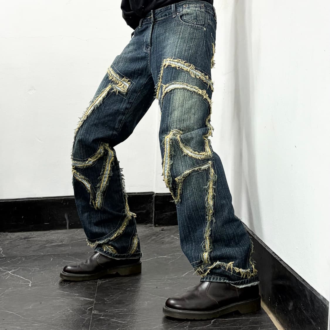 Deflava 데미지 데님 팬츠 상품이미지1