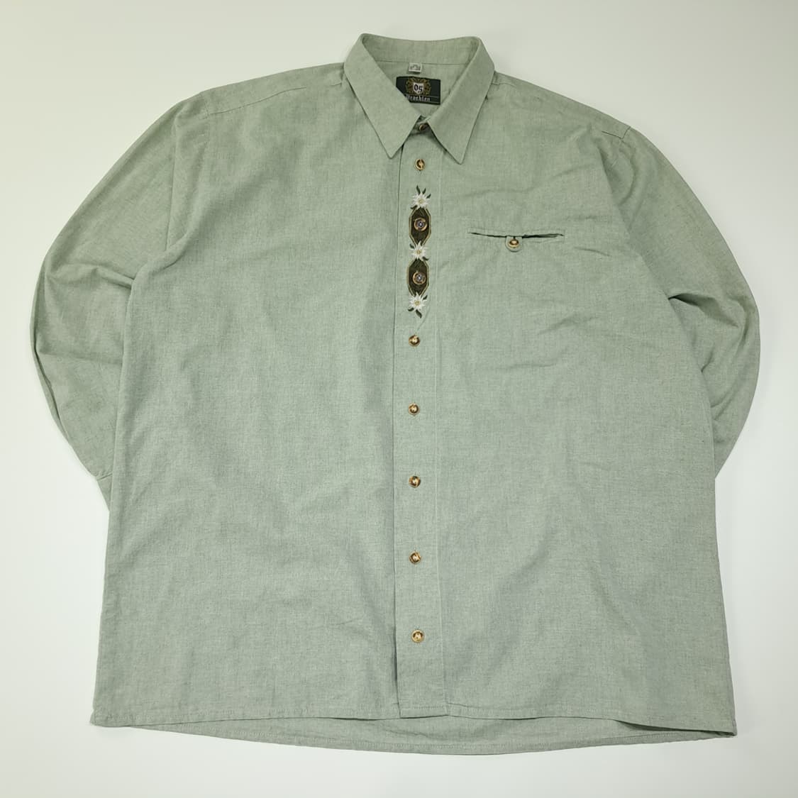 CL742 2XL OS 90s 독일 트라흐텐 바바리안 알펜 셔츠 남방 상품이미지1