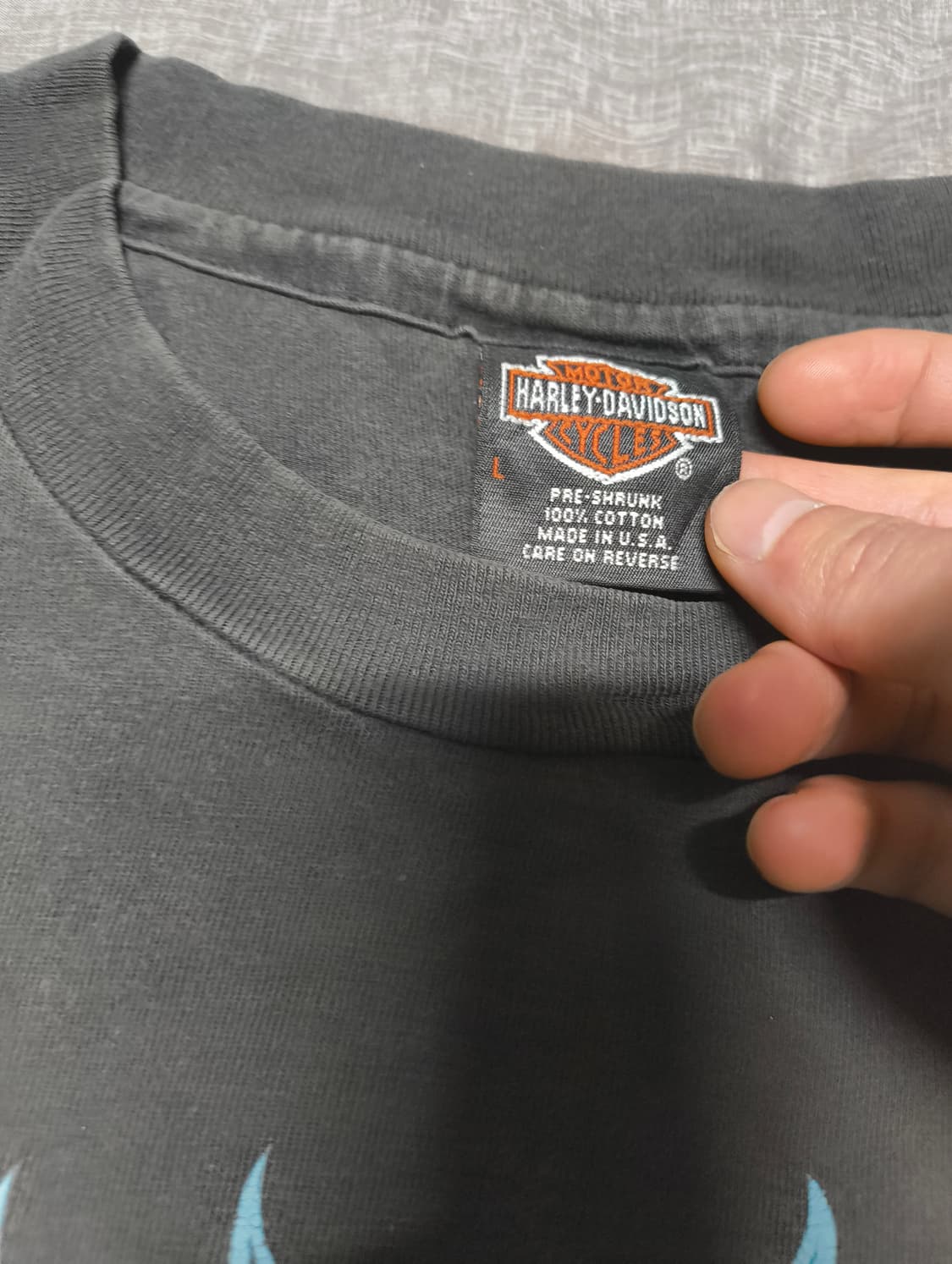 90s 할리데이비슨 카우 플레임 L 상품이미지3