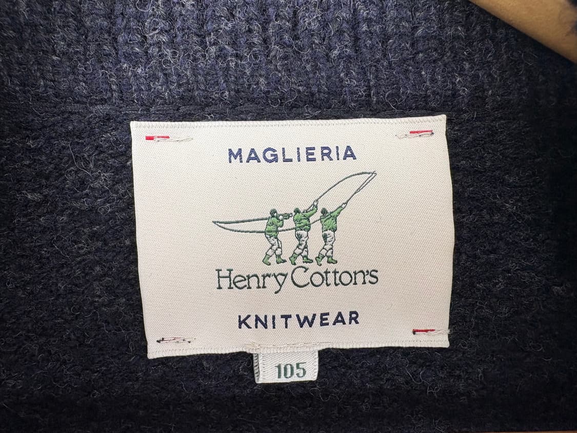 헨리코튼 니트웨어 숄 칼라 가디건 상품이미지4