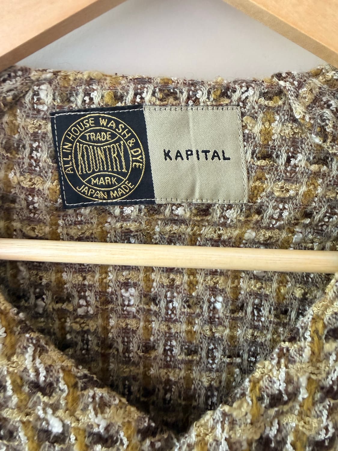 캐피탈(Kapital) 브랜드의 팬시 트위드 그레이트 컨트리 베이스볼 상품이미지3