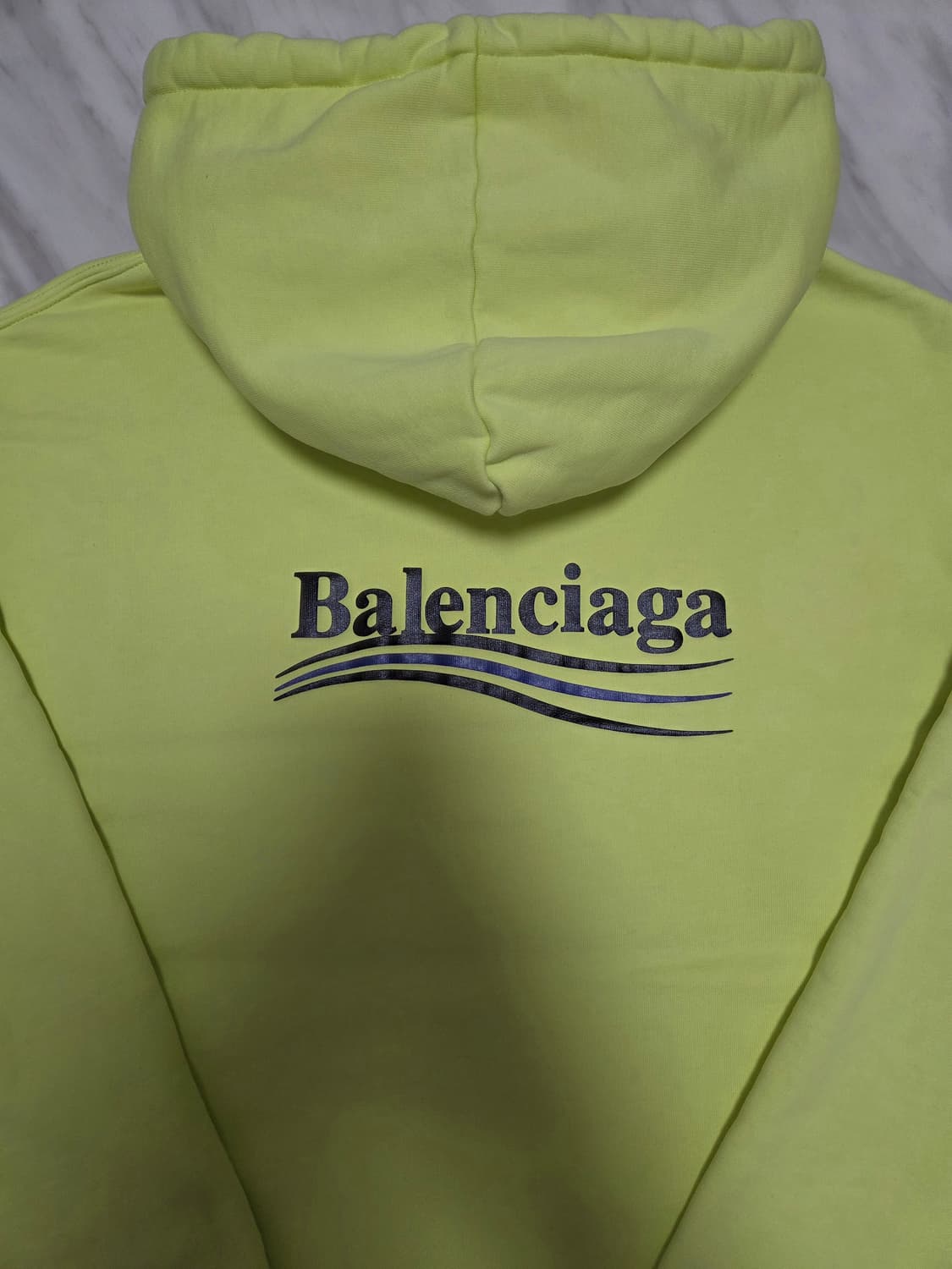 발렌시아가 웨이브 네온 후드티 상품이미지8