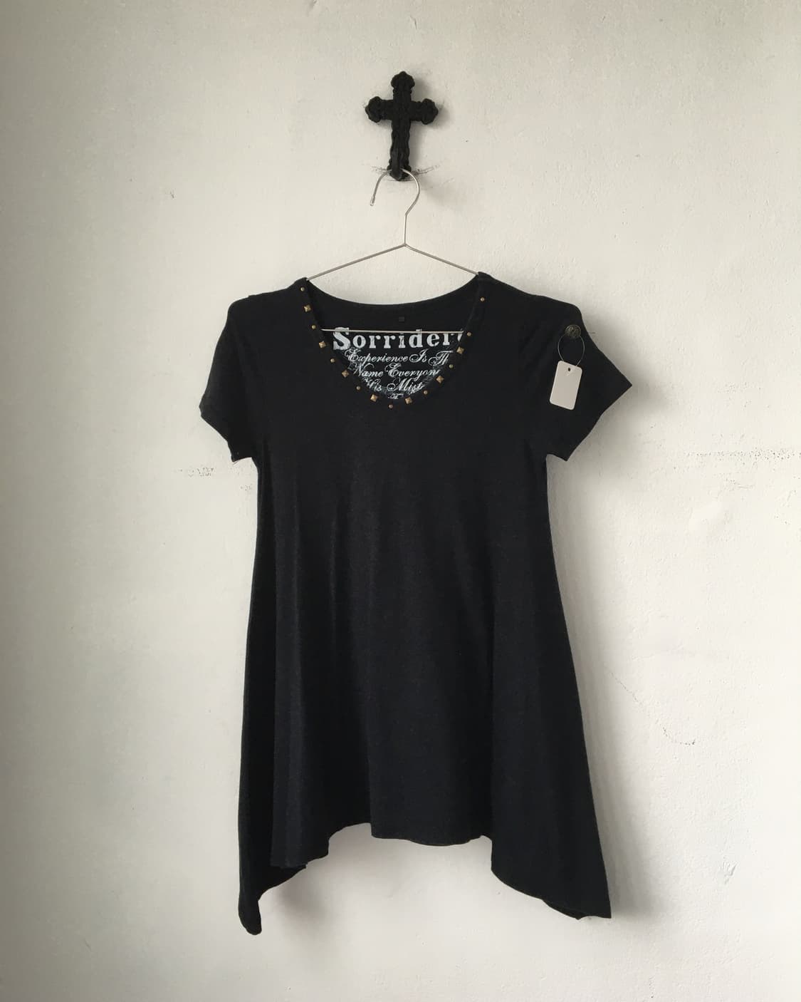 Stud point unbalanced t shirt 상품이미지1