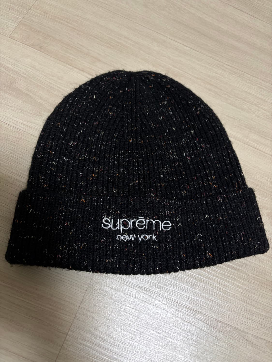 슈프림 레인보우 스페클 비니 블랙 상품이미지1