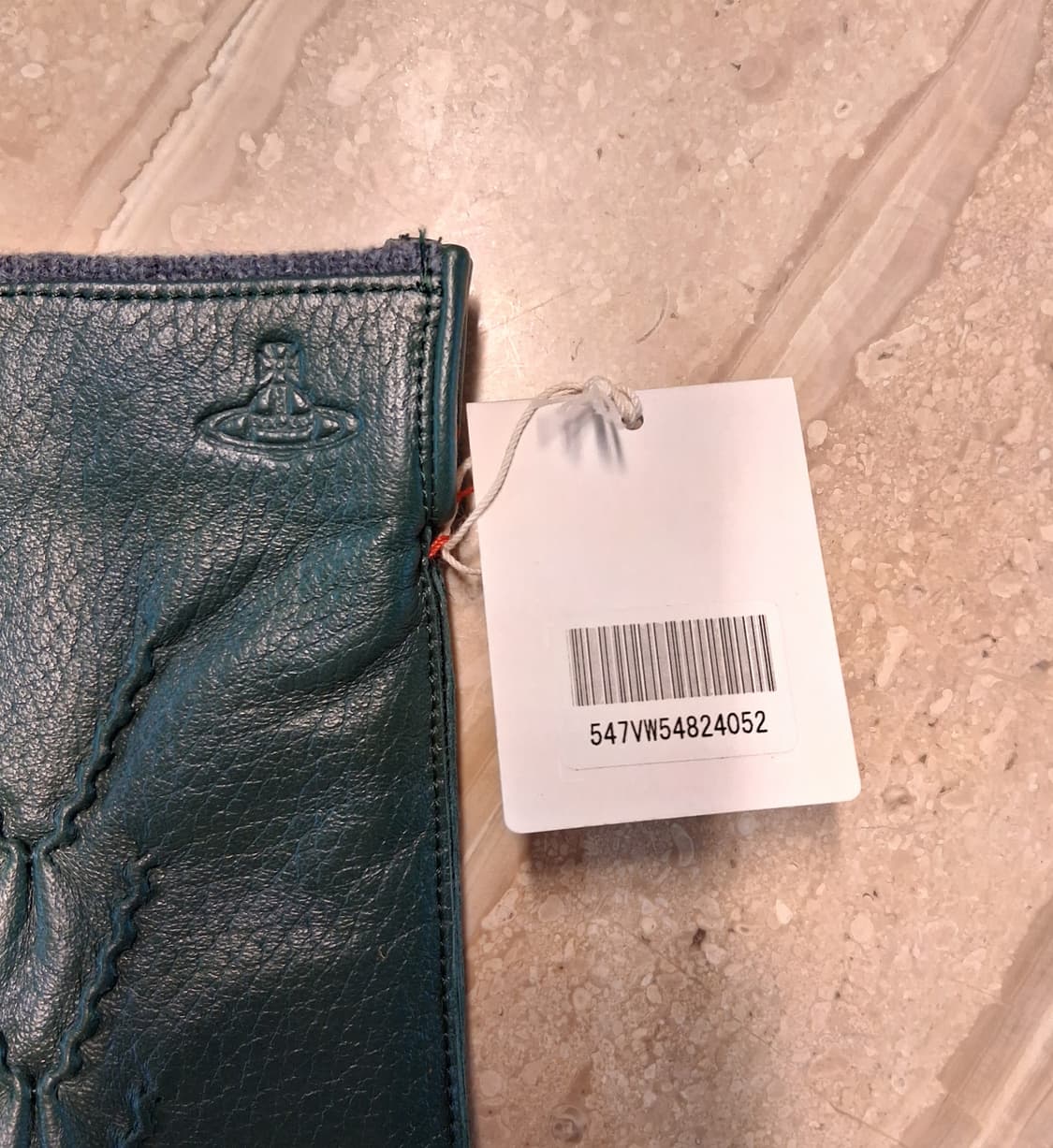 비비안웨스트우드 남성용 V 스티치 가죽 장갑 다크 그린 (새상품) 상품이미지10