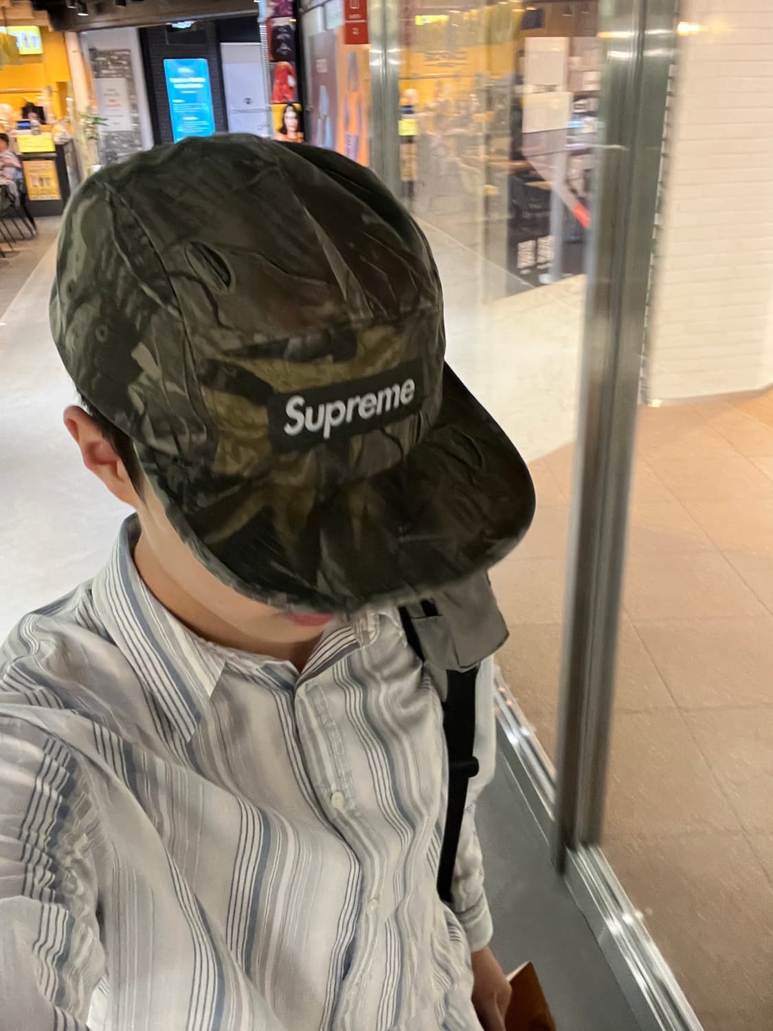 슈프림 워시드 치노 트윌 캠프캡 리얼트리 하드우즈 카모 - 25ss 상품이미지3