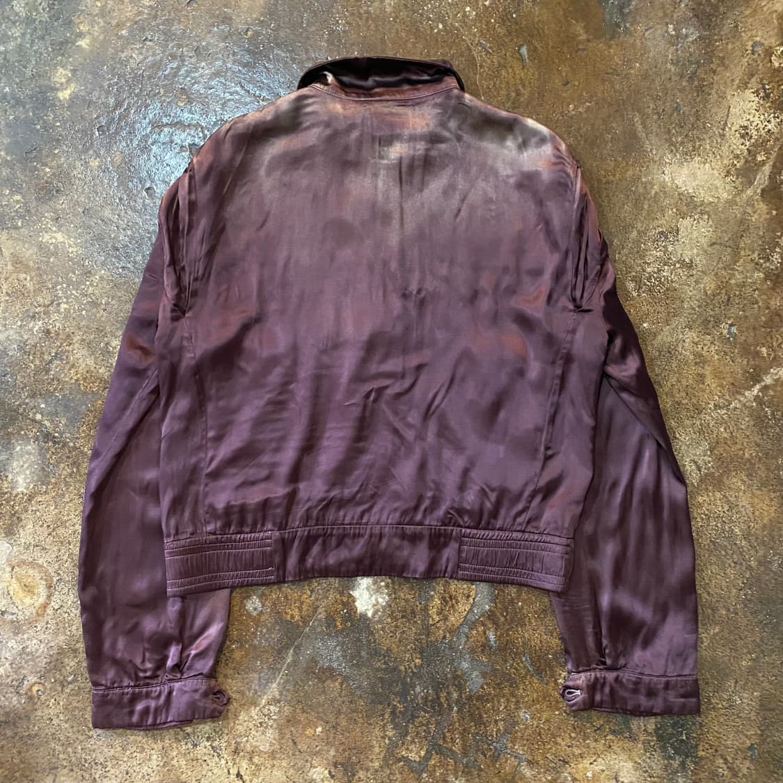 (M) KAMIYA 레이온 빈티지 블루종 자켓 상품이미지4