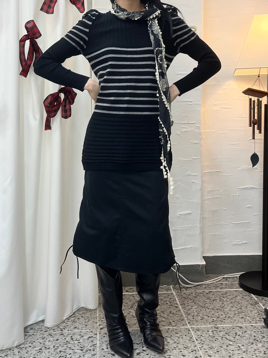 soft puff stripe knit 상품이미지2