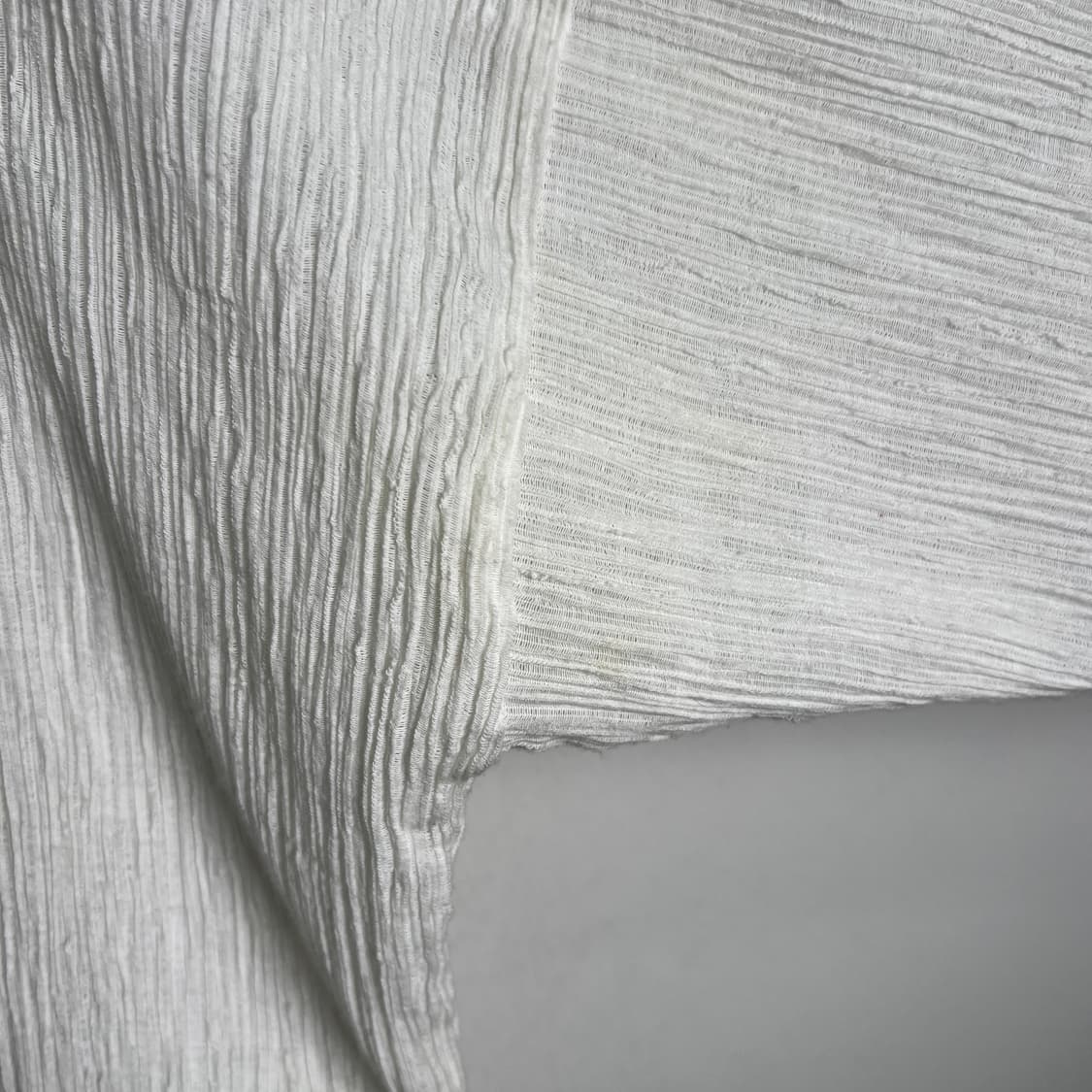 이세이미야케 플랜테이션 링클 배색 롱 티셔츠 M 상품이미지9