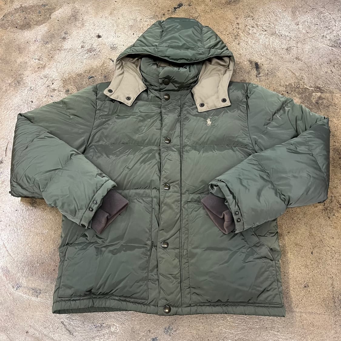 폴로 랄프로렌 카키 패딩  상품이미지2