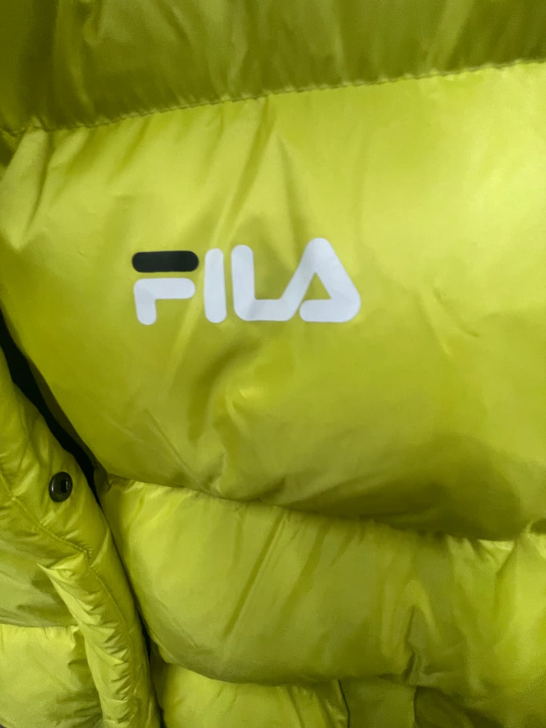 휠라 형광 숏패딩m사이즈  상품이미지2