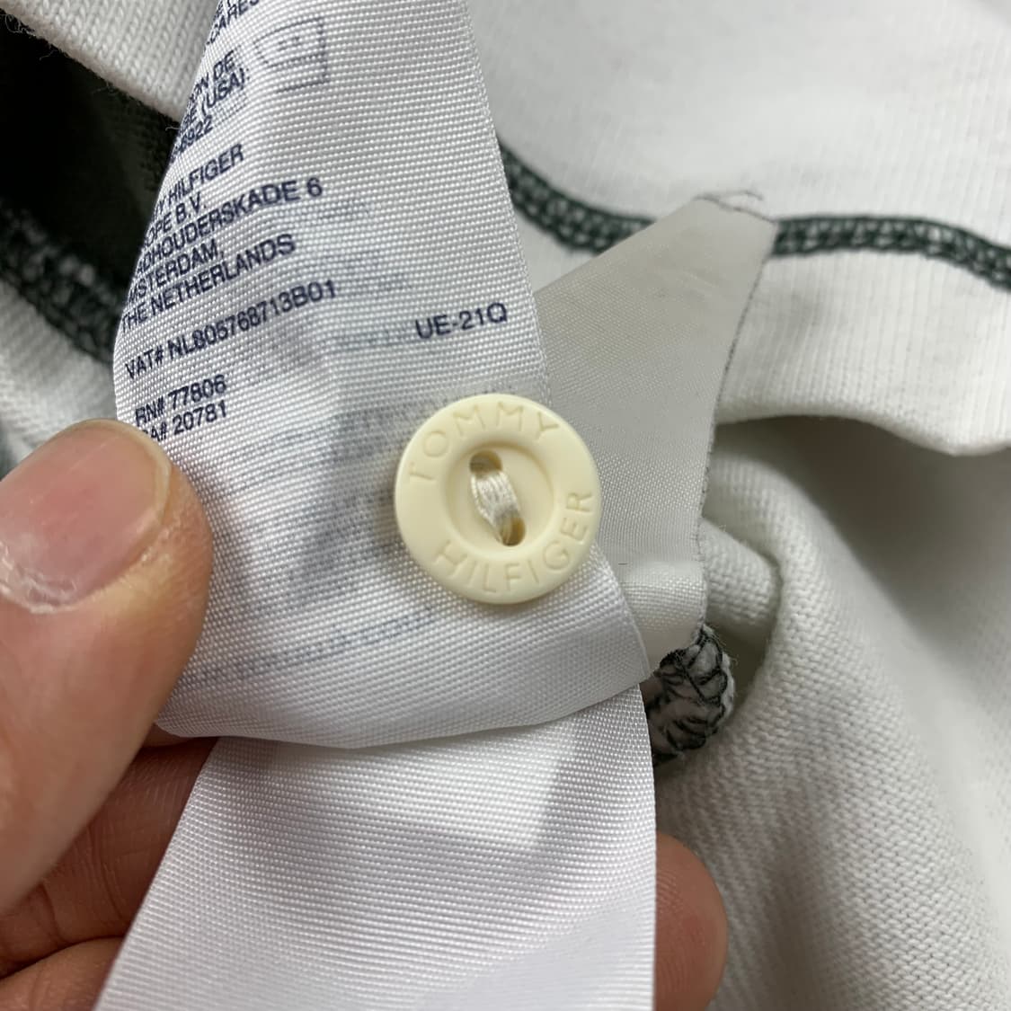 타미힐피거 자수로고 스트라이프 럭비 티셔츠  상품이미지8