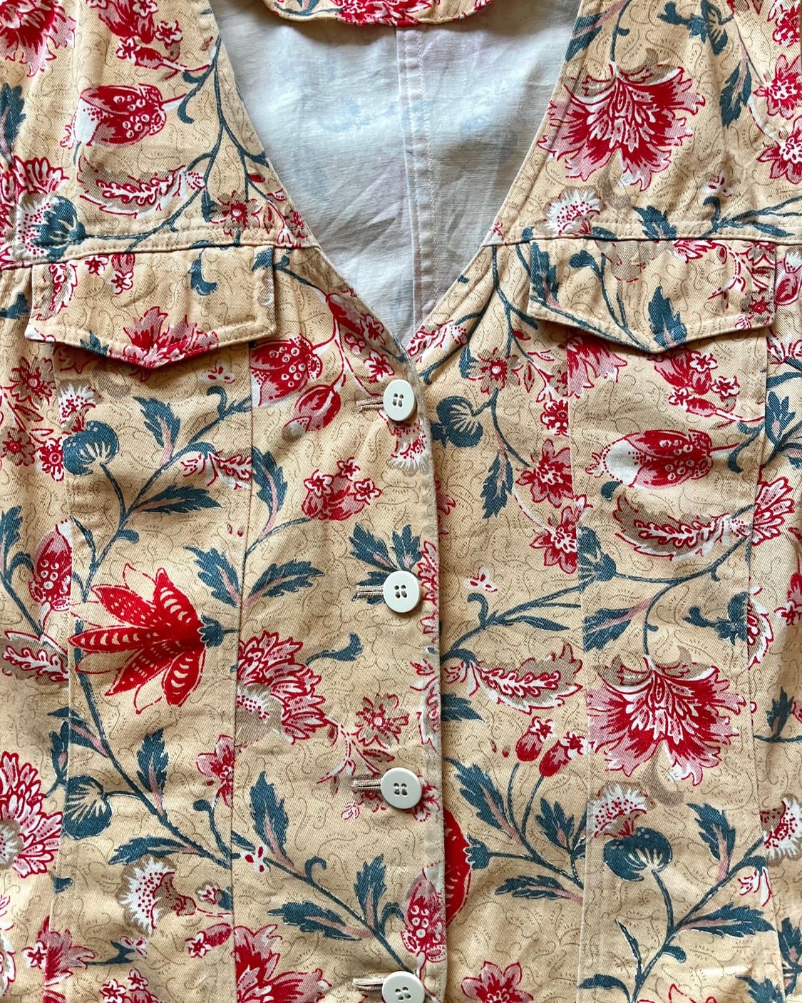 1990s HIROKO KOSHINO Old Floral Vest JK 상품이미지5