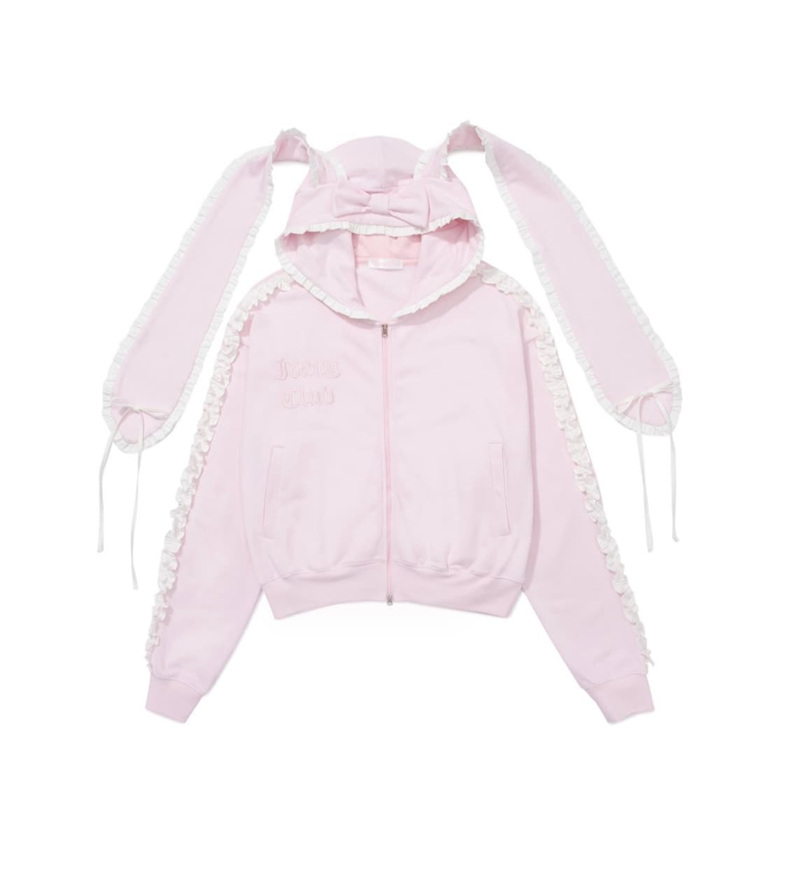 아이당클럽 우사기 후디 후드집업 핑크 상품이미지1