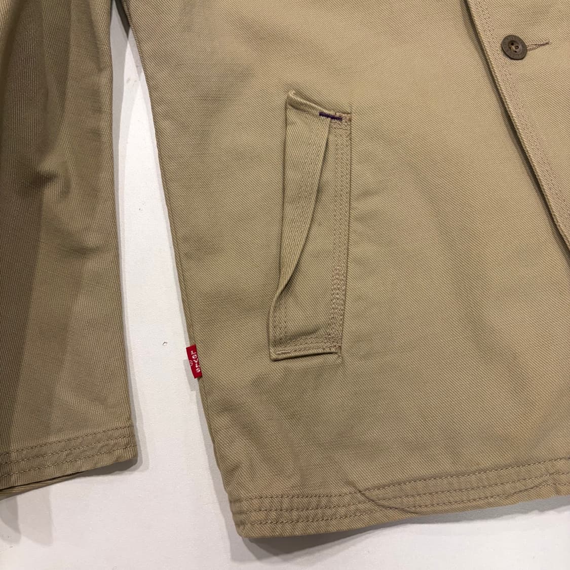 [L] 리바이스 빈티지 워크 베이지 면 자켓 D71 상품이미지7