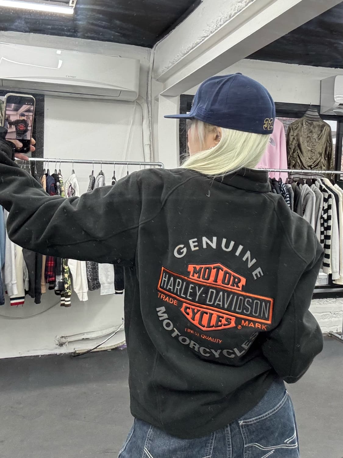 할리데이비슨 빅로고 플리스 자켓 상품이미지1