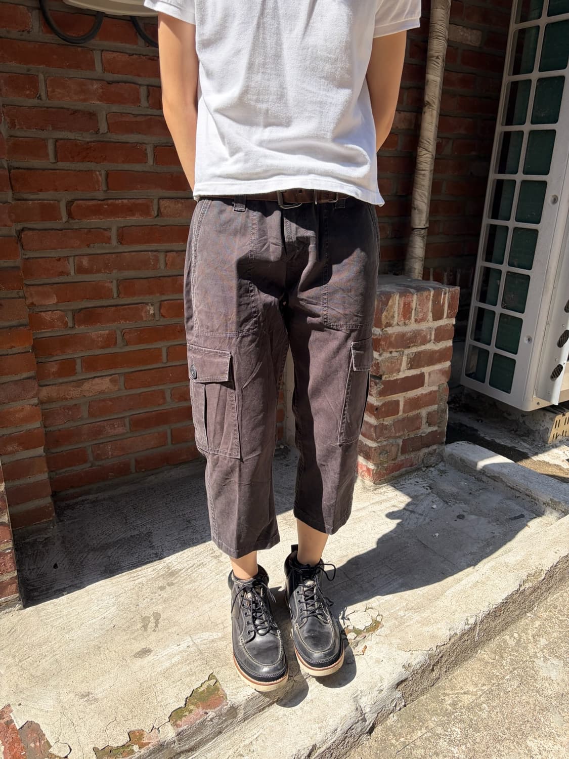 32) Levi‘s 504 화이트패치 차콜 숏 카고 팬츠 상품이미지1
