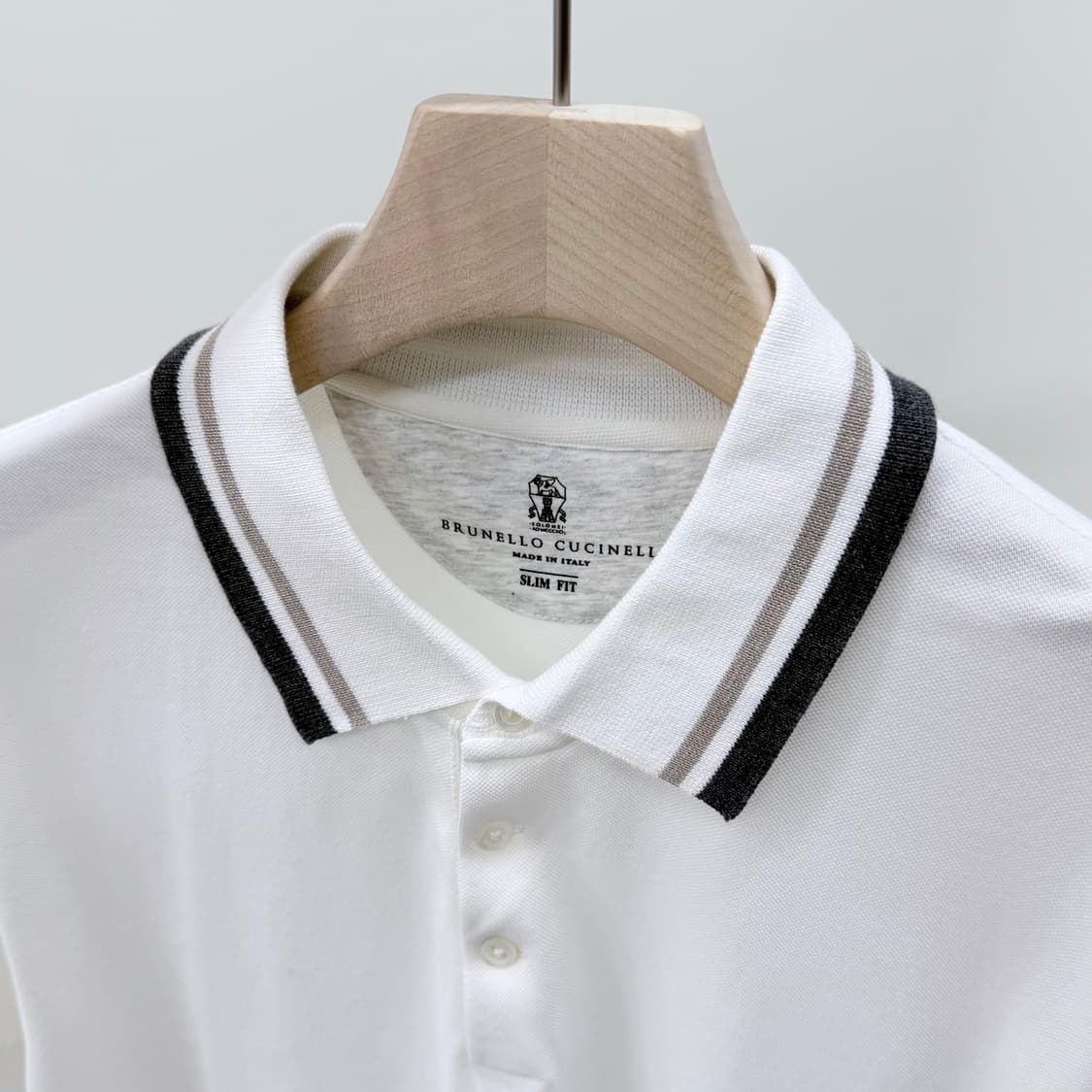 [S+급/2XL] 브루넬로 쿠치넬리 폴로 반팔 카라티 화이트 상품이미지6
