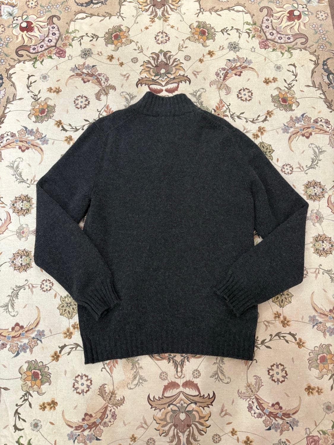 밸런타인 하이넥 버튼 캐시미어 니트가디건 상품이미지2