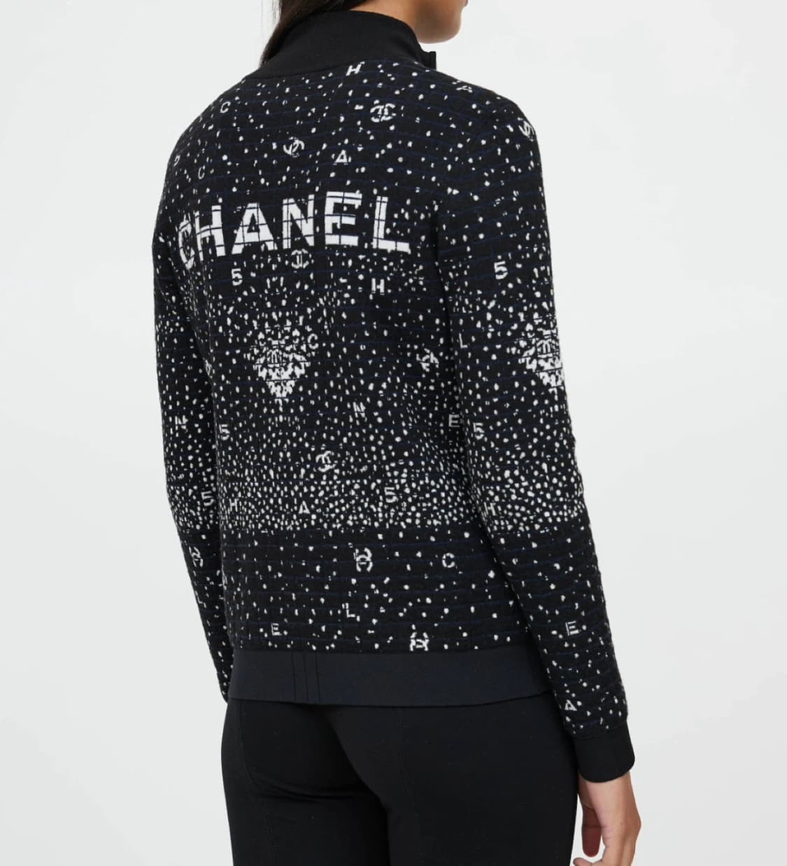 샤넬 레터링 CC 니트집업 상품이미지10