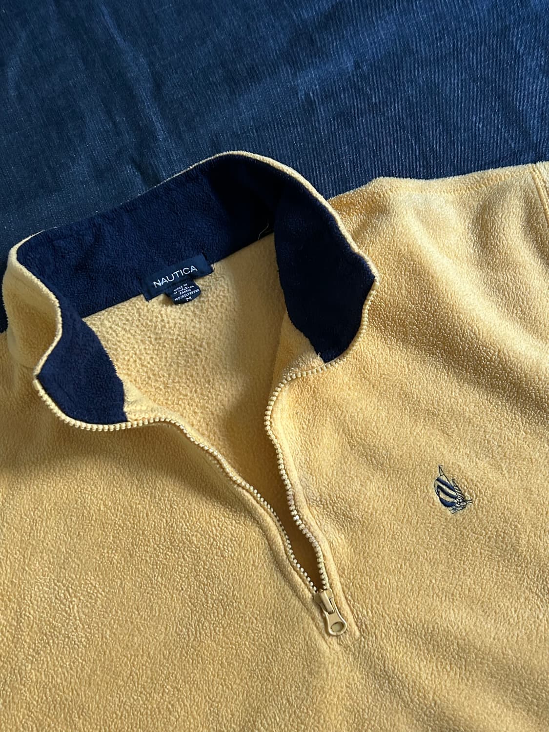 90s 노티카 쿼터집 풀오버 플리스 Made in USA 상품이미지2