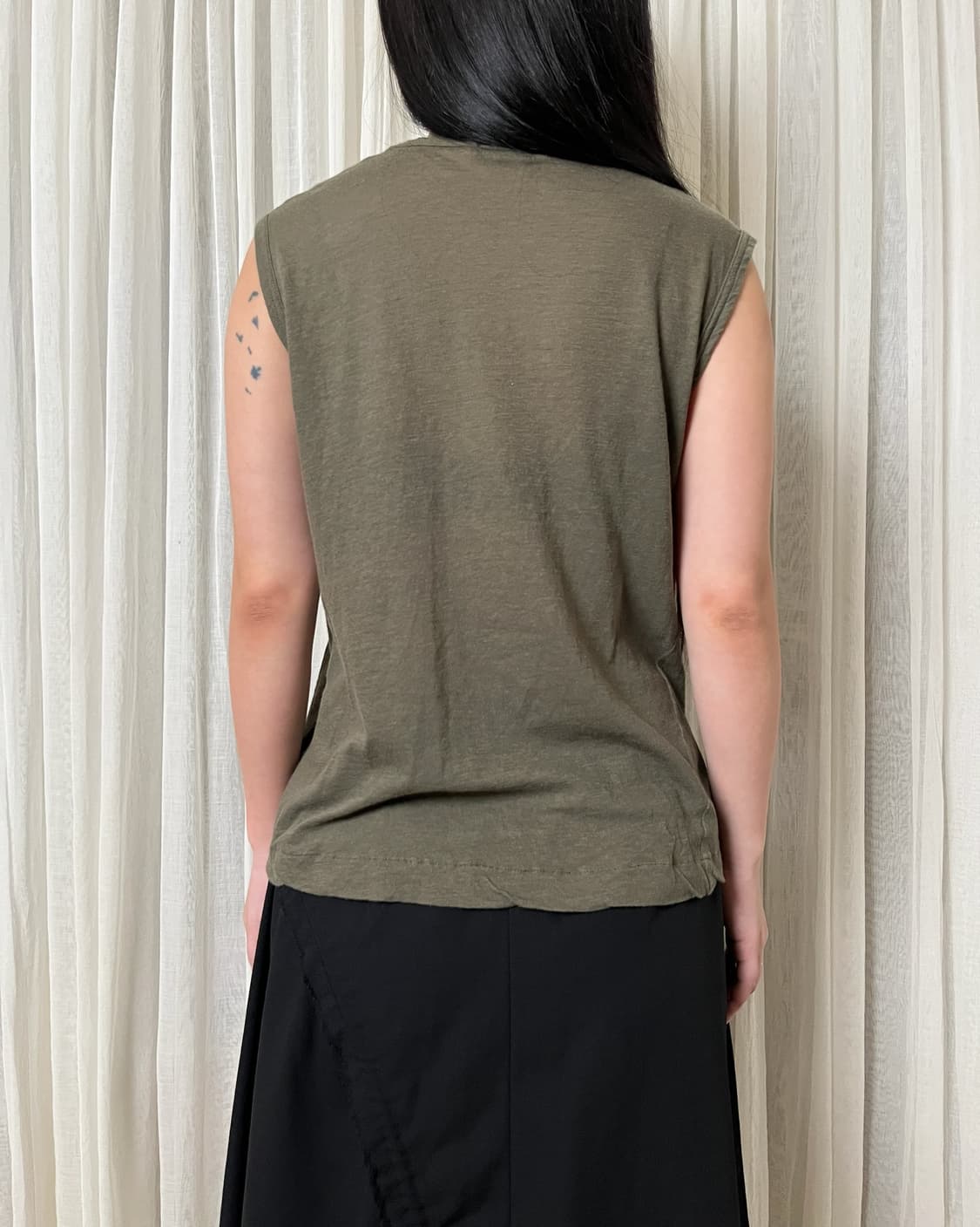 꼼데가르송 프릴 코사지 슬리브리스 comme des garcons 상품이미지2