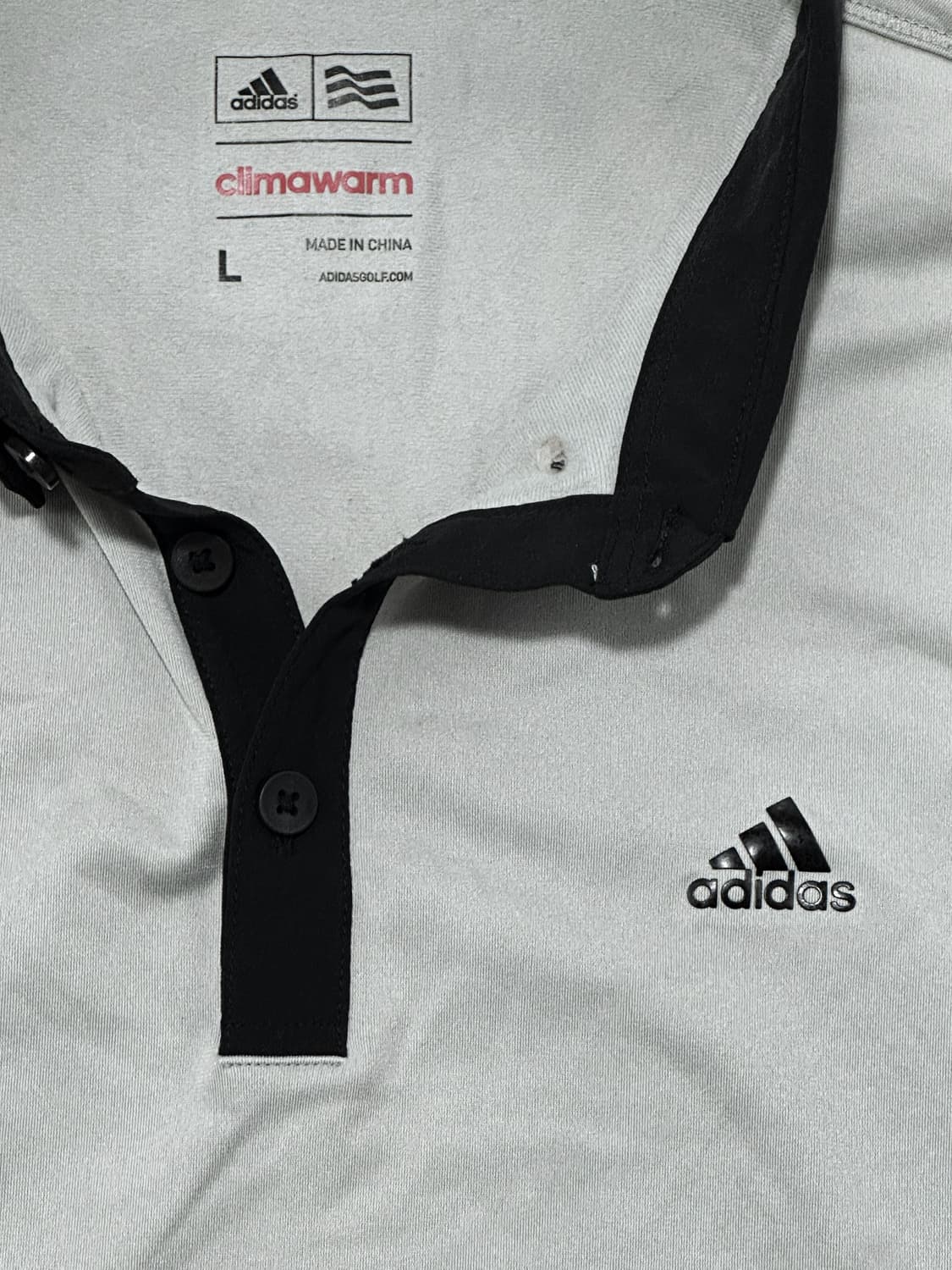 아디다스 투톤 배색 롱슬리브 카라티 상품이미지2