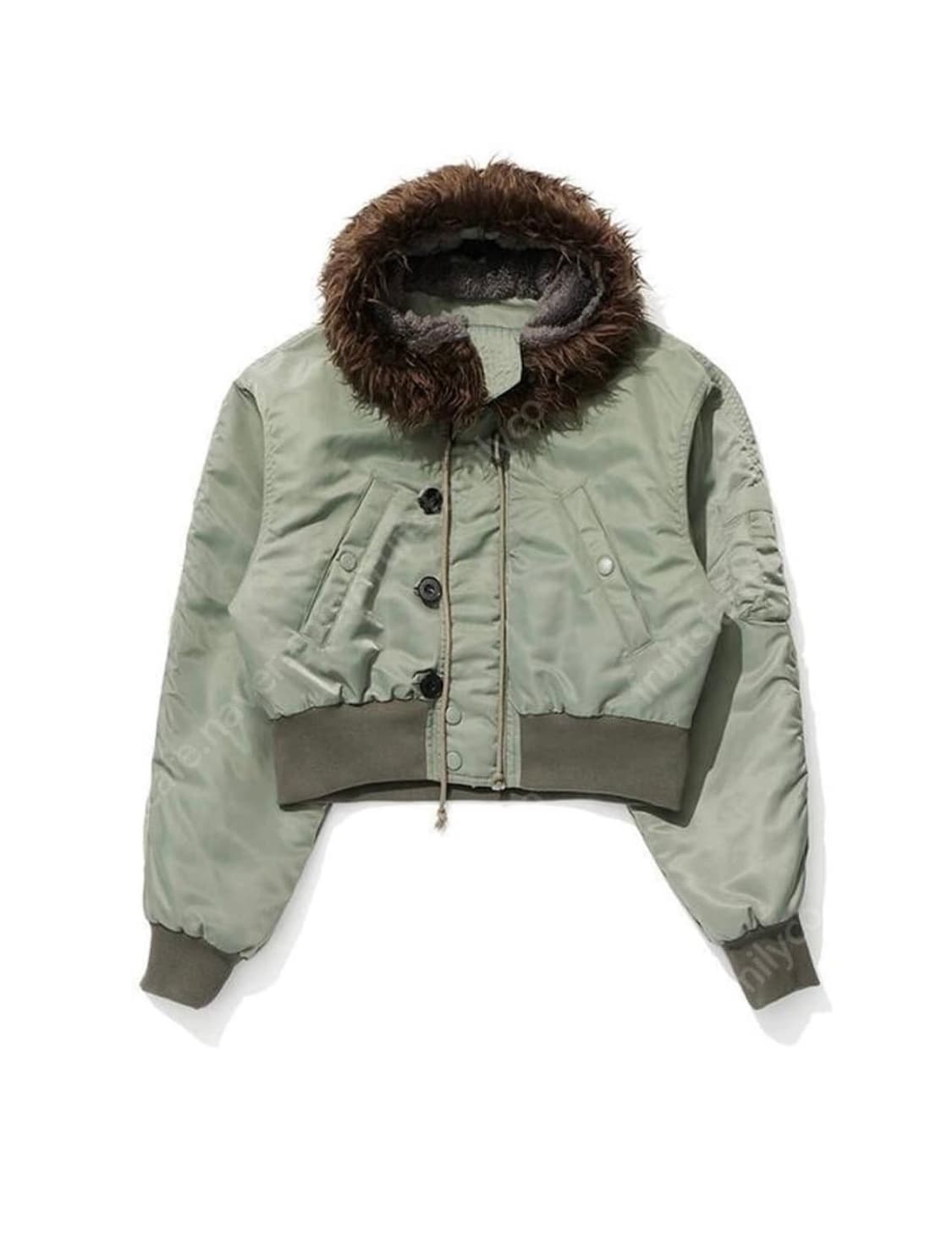 오픈와이와이 폭스 퍼 야상 봄버 카키 ma1 상품이미지1