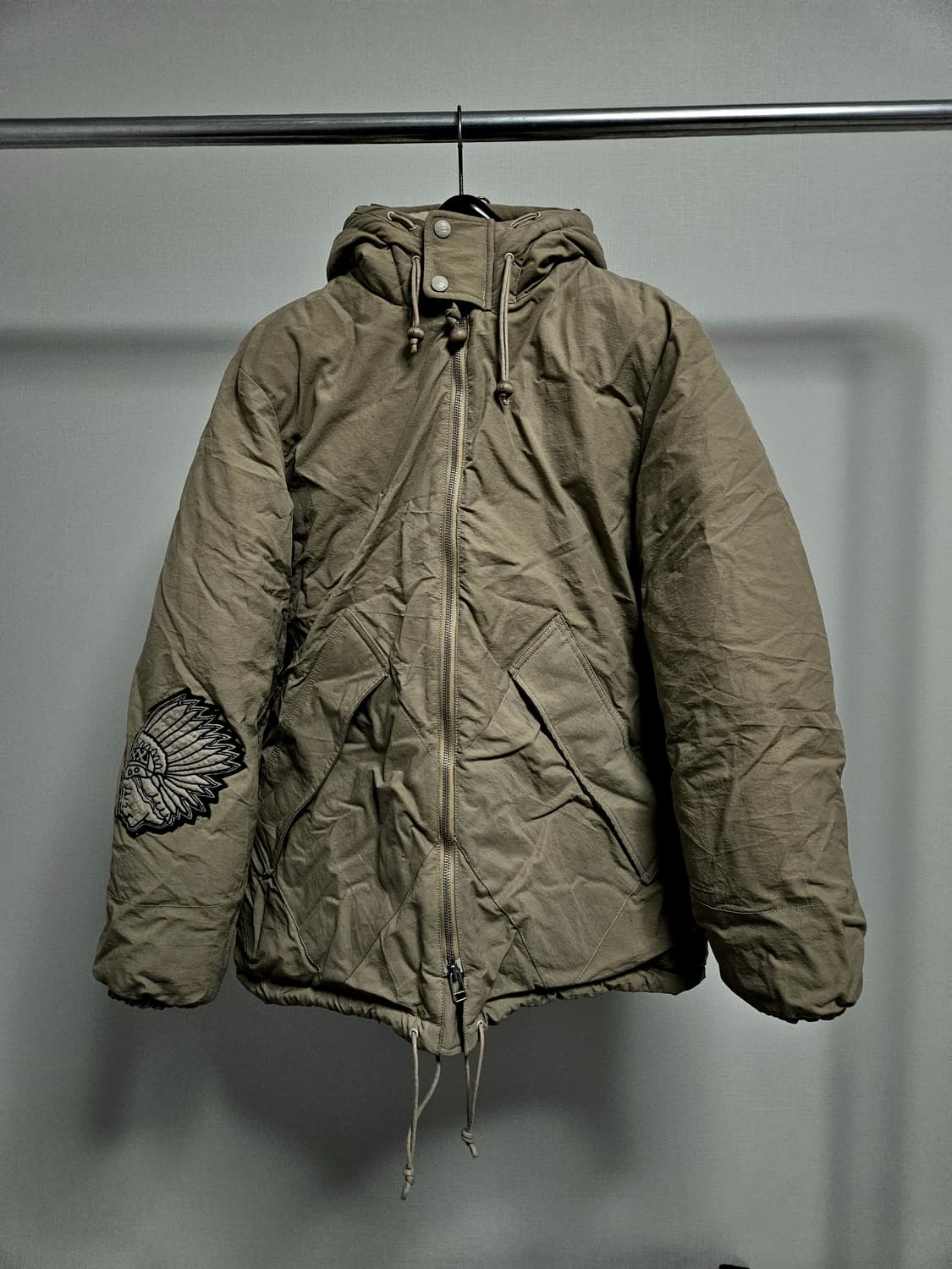 올드조 하드 쉬링크 나일론 슈퍼리어 다운파카 상품이미지1