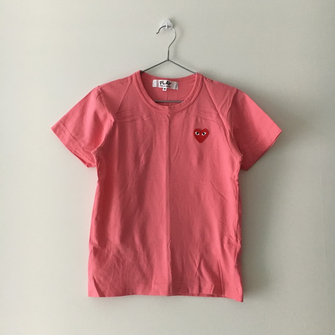 꼼데가르송 반팔티 핑크 상품이미지1