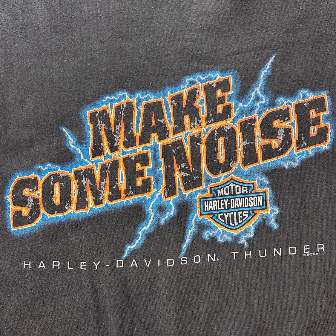 Early 00s USA 할리데이비슨 라이트닝 티셔츠 XL 상품이미지4