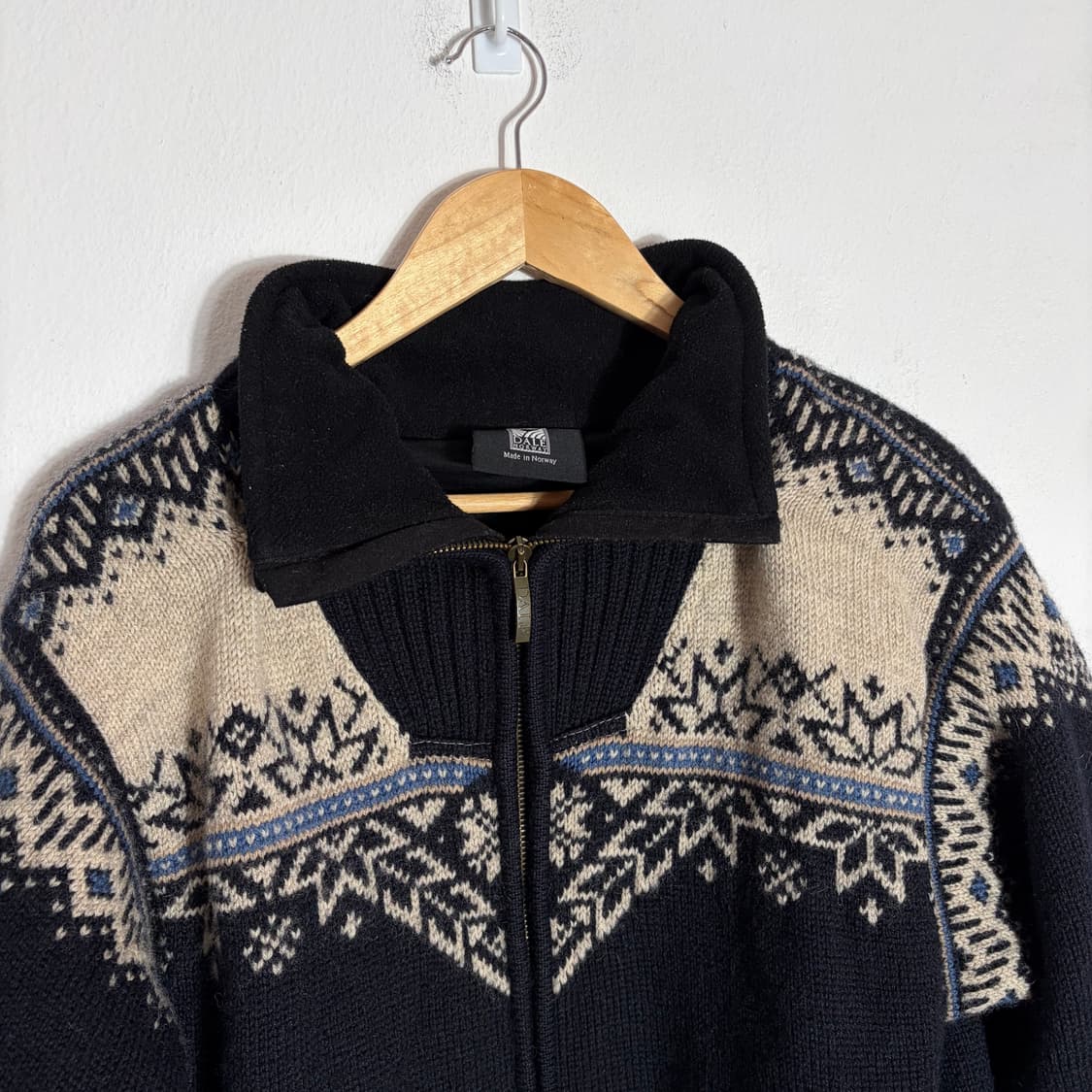 90s Dale of Norway 패턴 울 집업 가디건(XS) 상품이미지3