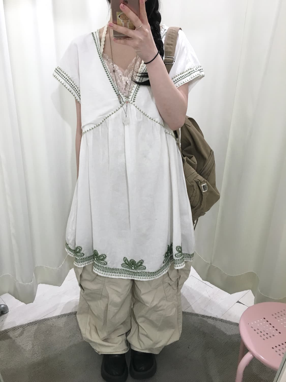 hagumi Embroidered dress 상품이미지2