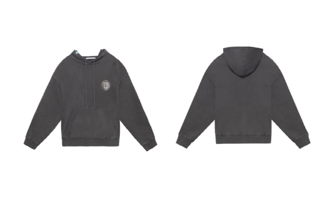 인스턴트펑크 피그먼트 스탠다드 후드 - 차콜 XL 상품이미지2