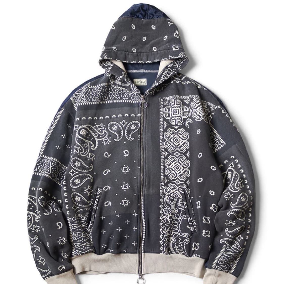 (구매) 캐피탈 플리스 반다나 비부악 후드 블루종 상품이미지2