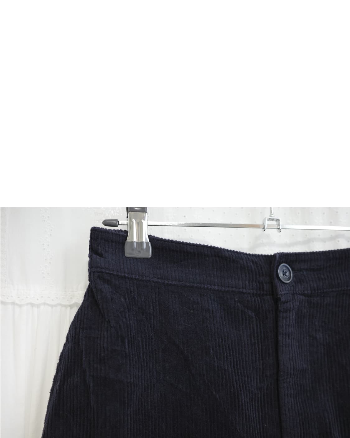 Navy Corduroy Skirt 상품이미지3