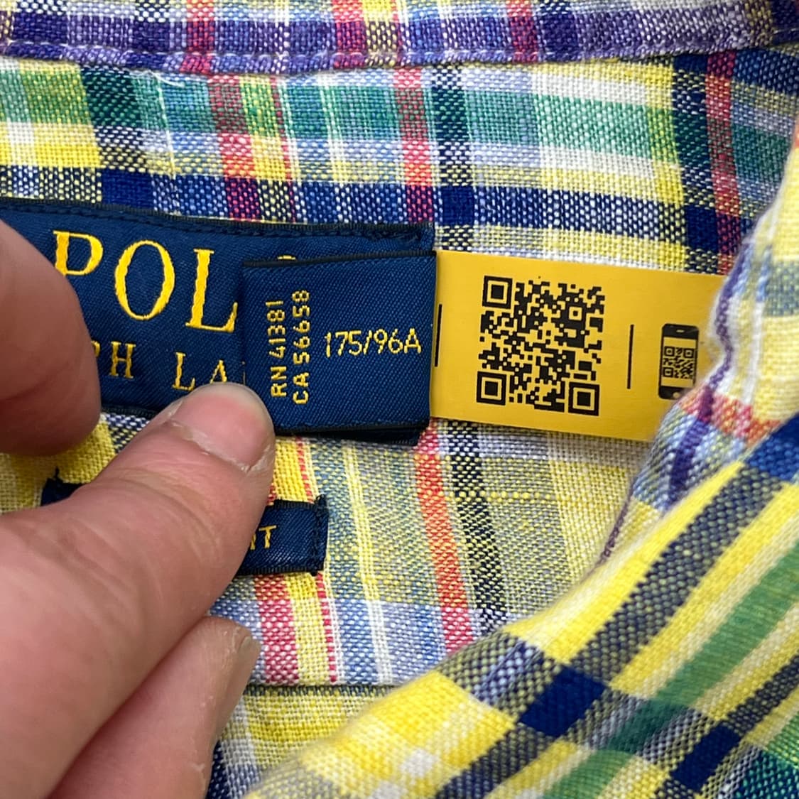 폴로 랄프로렌 린넨 체크셔츠 r3160 상품이미지6