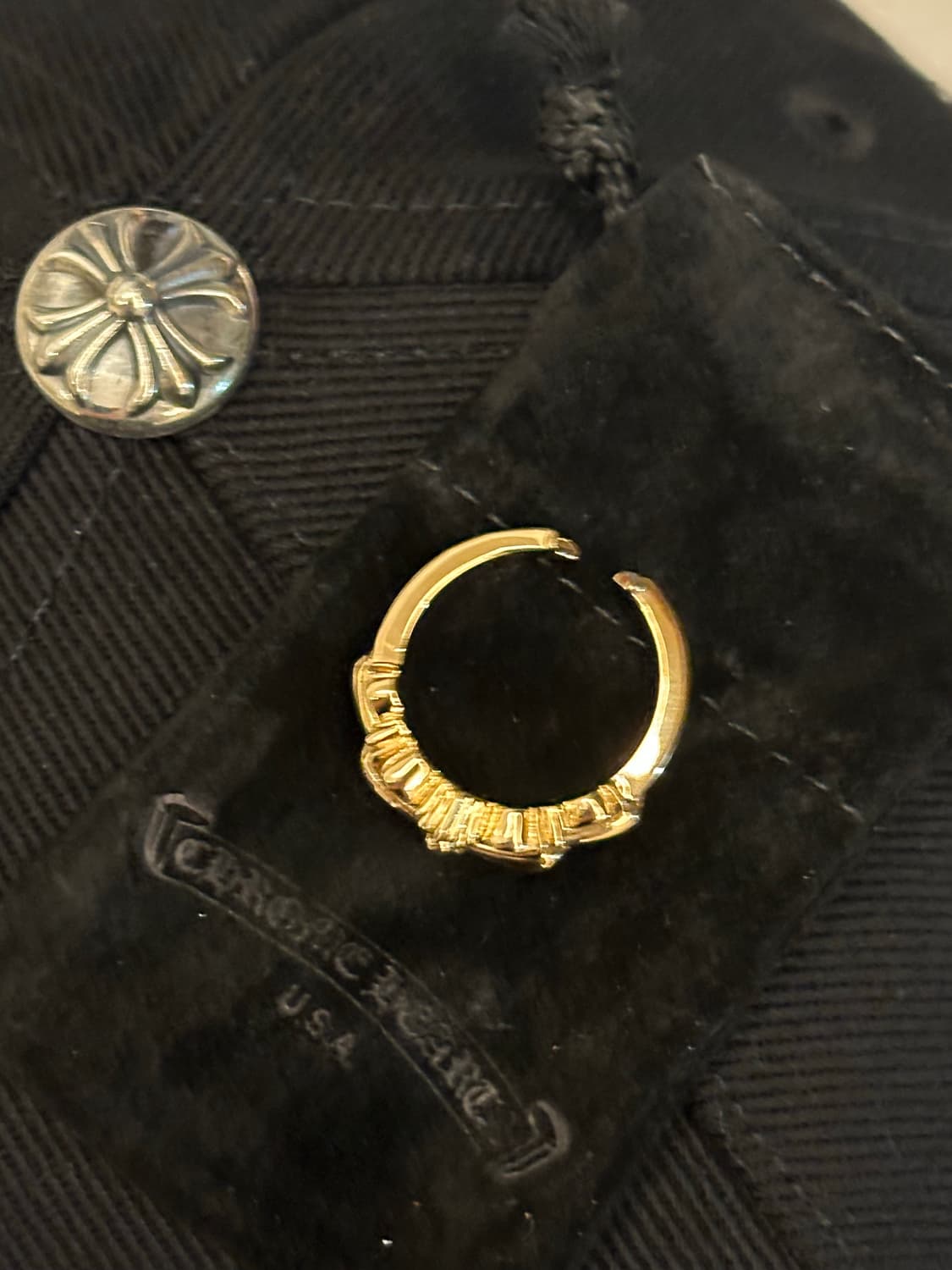 크롬하츠 22k 더블 베이비 플로랄 링 상품이미지7