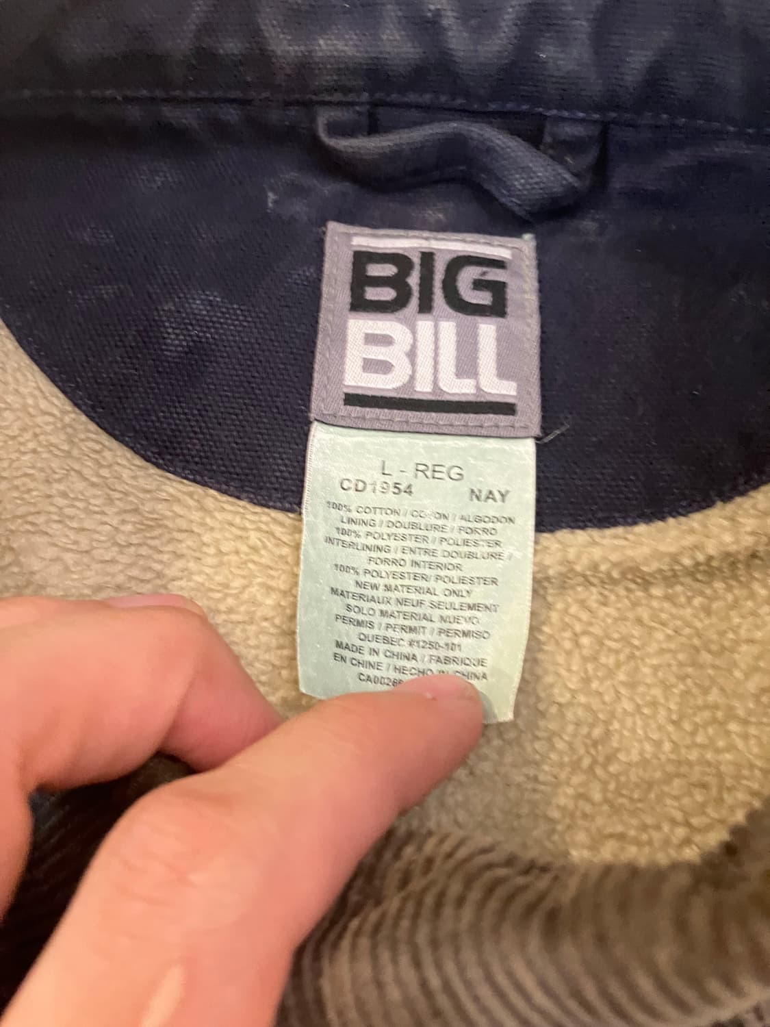 BIG BILL 디트로이트 USA 워크자켓 네이비 상품이미지6
