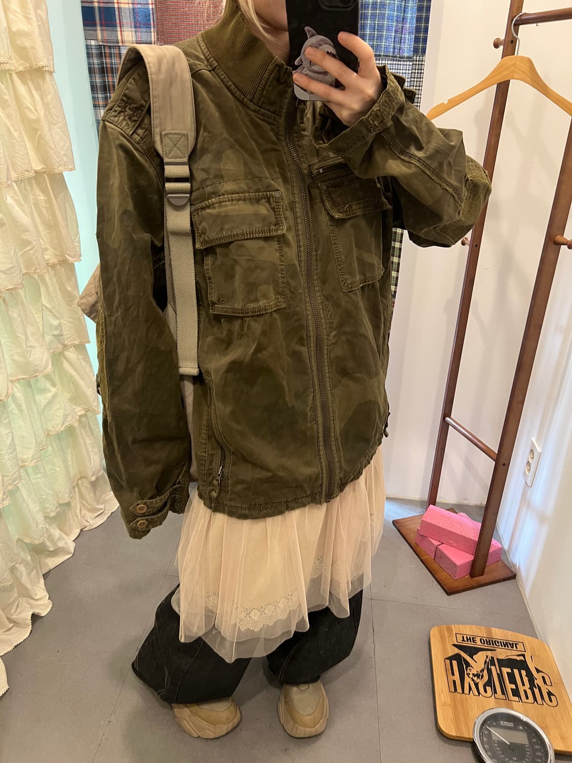 카키 카고 자켓  상품이미지4