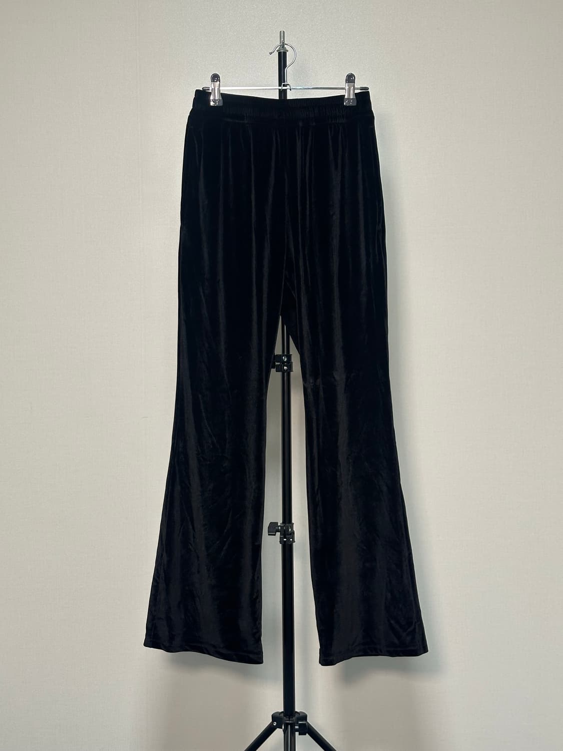 엔조블루스 벨벳 블랙 부츠컷 팬츠S 상품이미지2