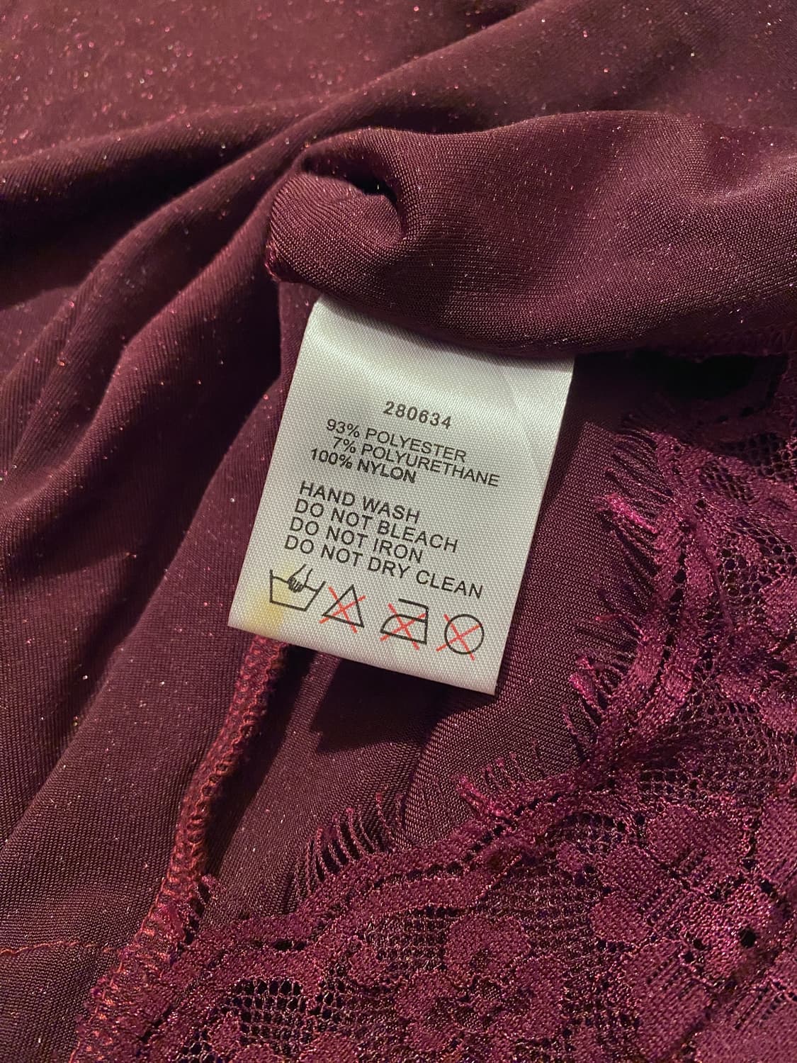 Violet Velvet Lace Slip Top 상품이미지7