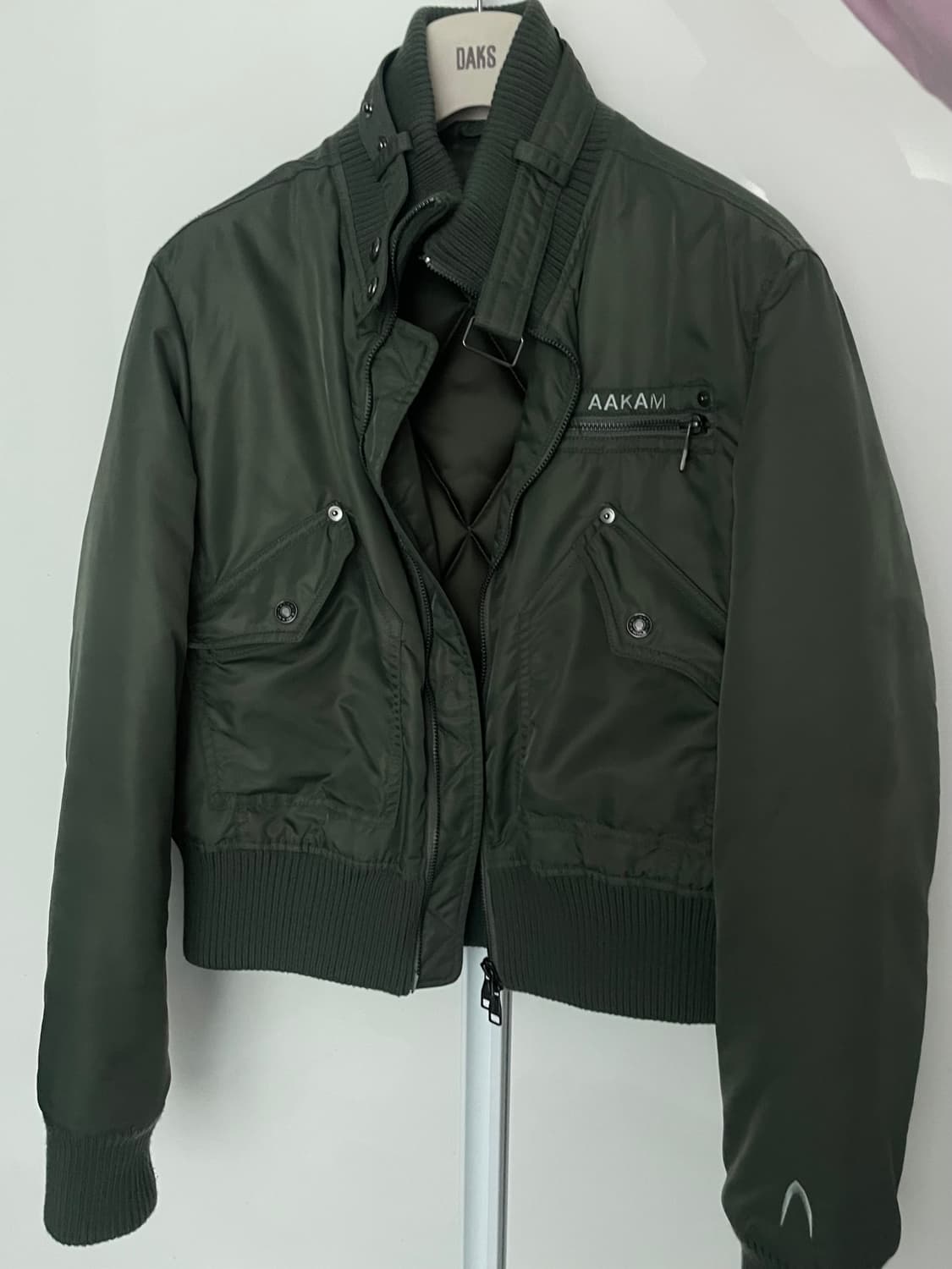 아캄 블루종 카키 봄버 자켓 상품이미지1