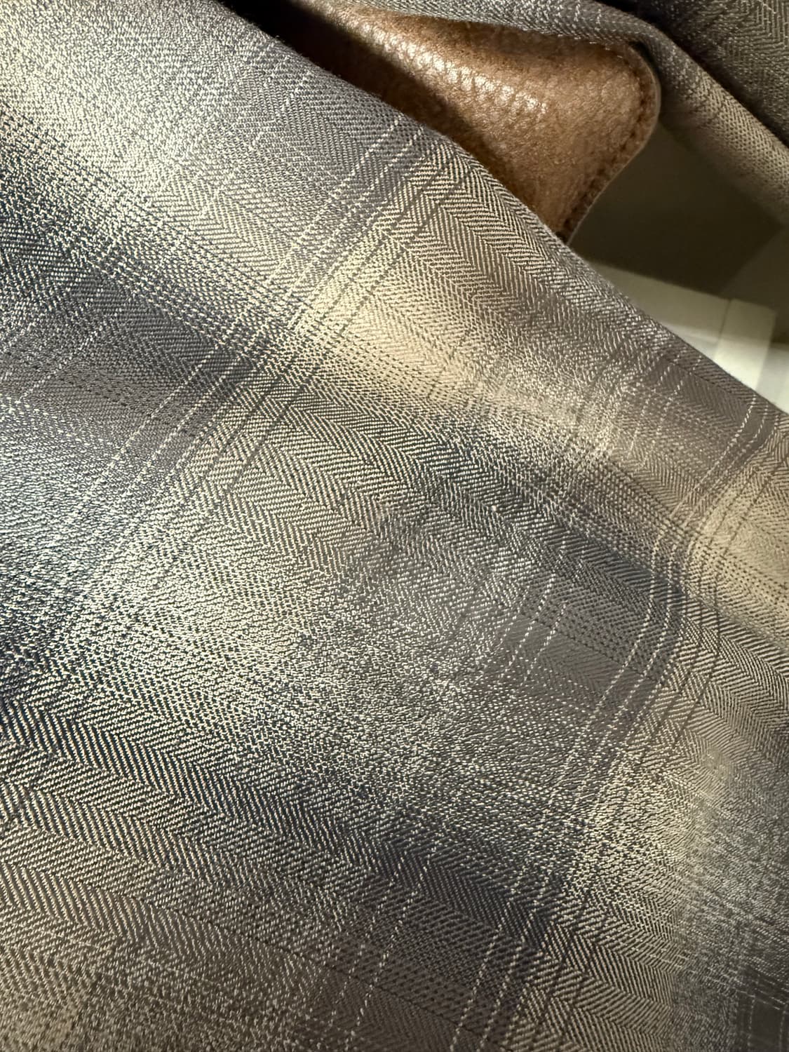 오라리 24fw 울 체크셔츠 차콜 5사이즈 상품이미지3