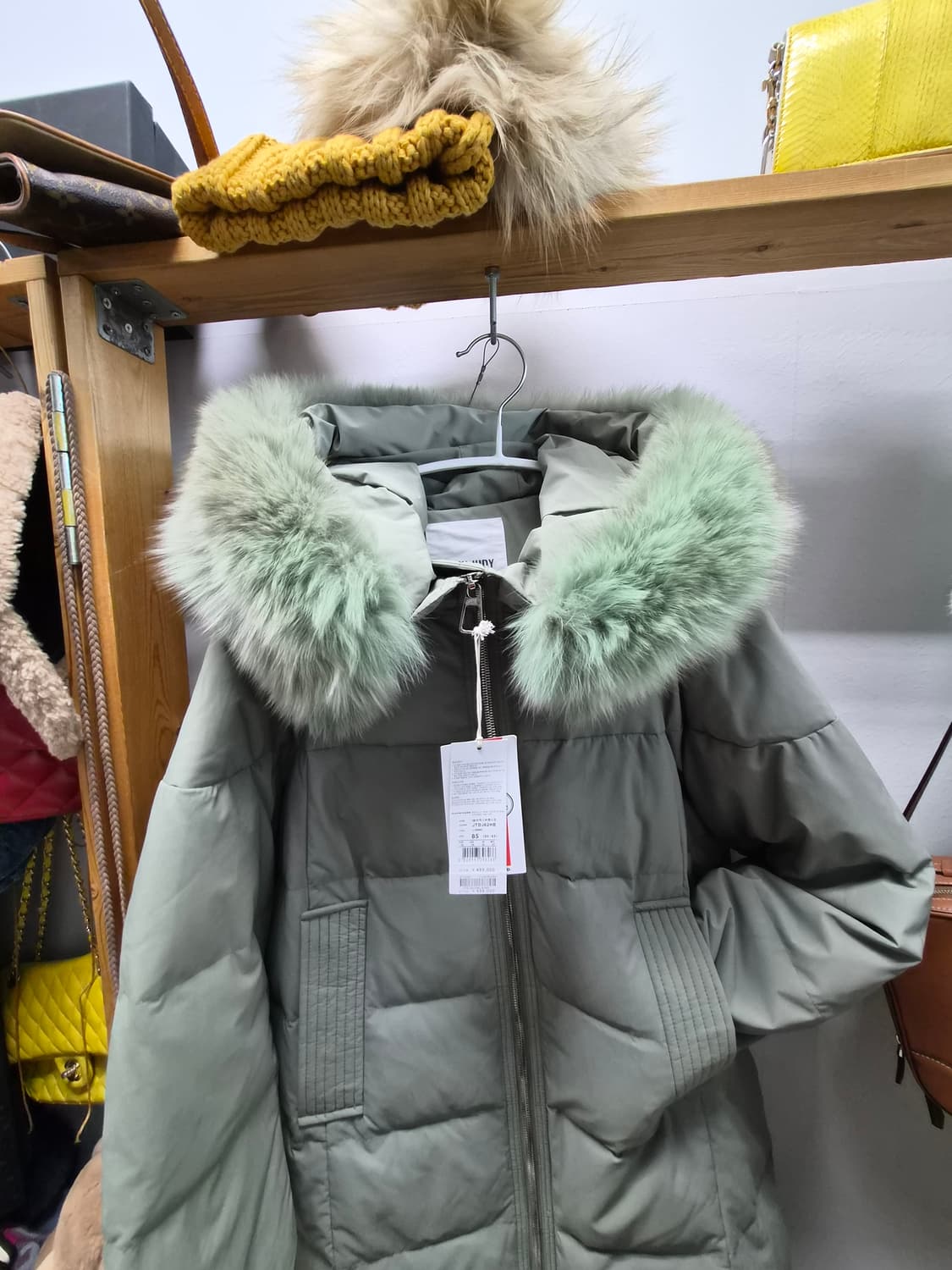 쥬시쥬디 폭스퍼후드 롱패딩 상품이미지2