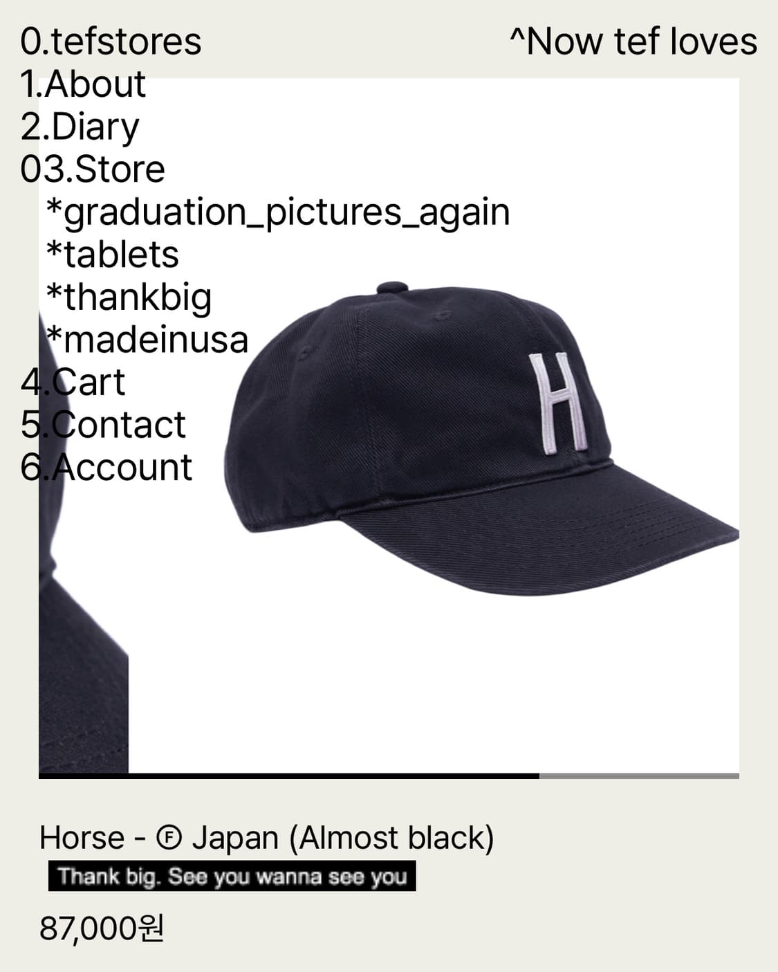tefstores 모자 Horse 상품이미지3