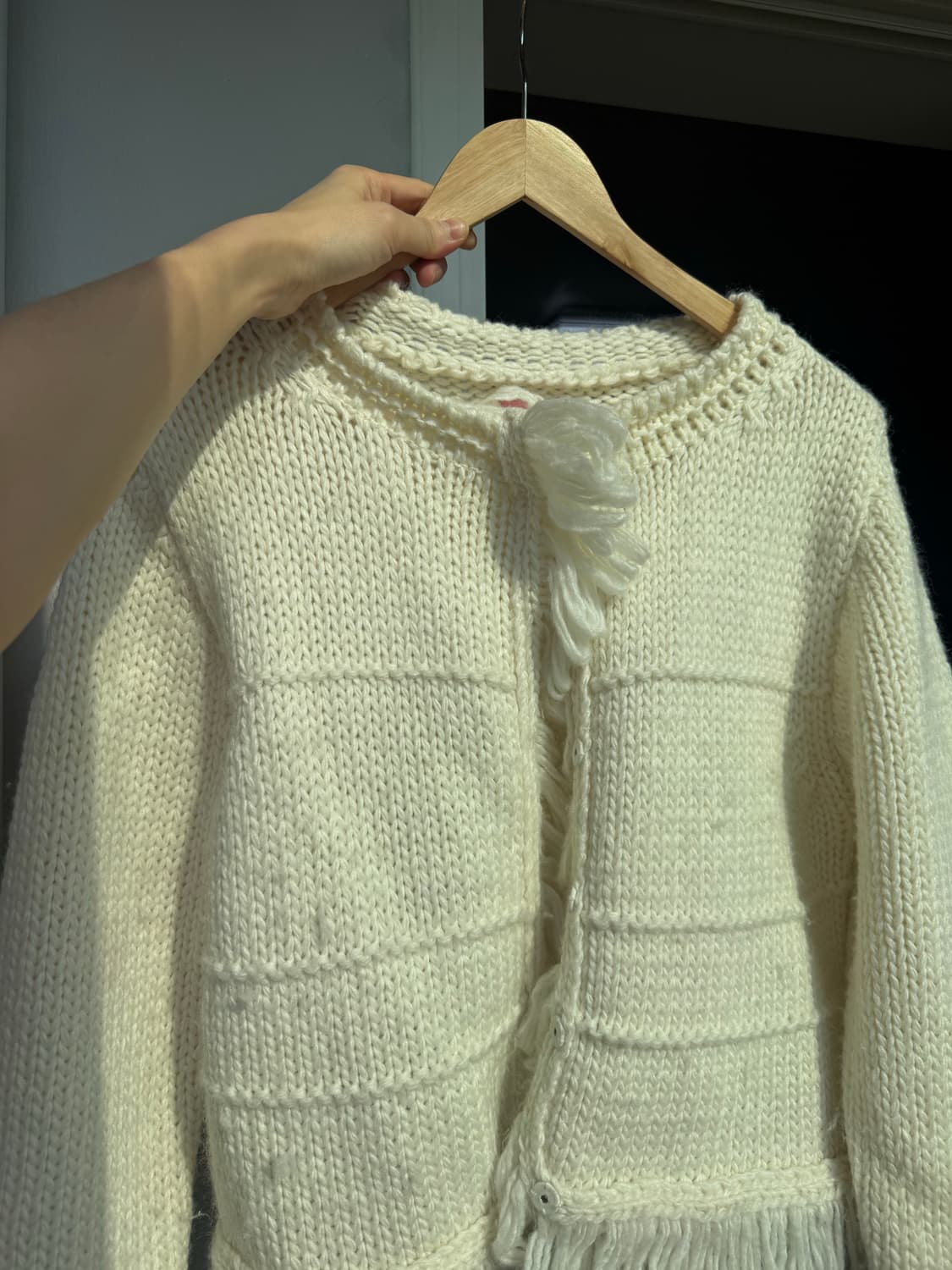 Sinoon 아이보리 니트 가디건 상품이미지1