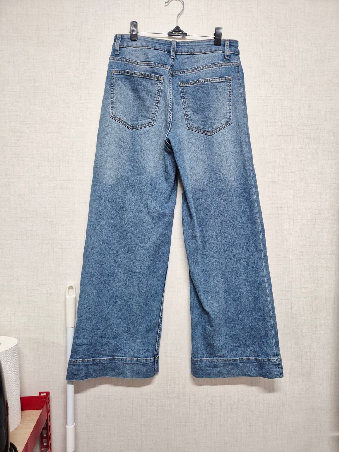 H&M 청색 데님 와이드 팬츠 상품이미지2